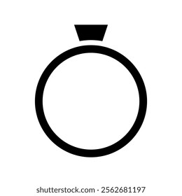 Ring icon. Concept of love, marriage, and commitment.