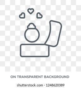 Ring icon. Ring design concept from Wedding and love collection. Simple element vector illustration on transparent background.