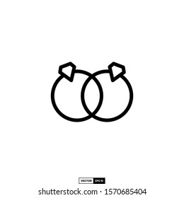 Ring icon, design inspiration vector template for interface and any purpose
