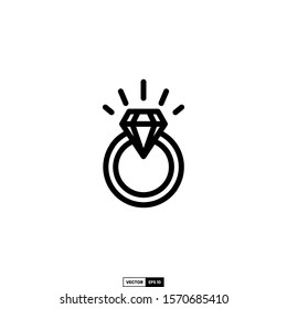 Ring icon, design inspiration vector template for interface and any purpose