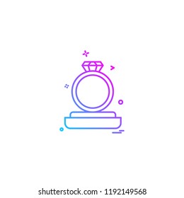 Ring icon design vector