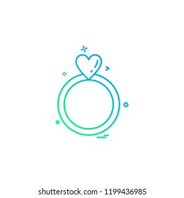 Ring icon design vector