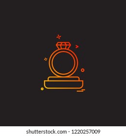 Ring icon design vector
