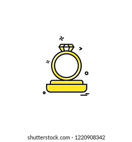 Ring icon design vector