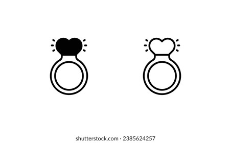 Ring icon design with white background stock illustration