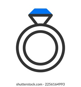 ring  icon duotune blue valentine illustration vector element and symbol perfect. Icon sign from modern collection for web.