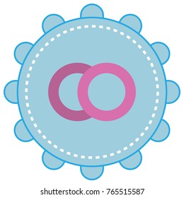 ring icon flat color