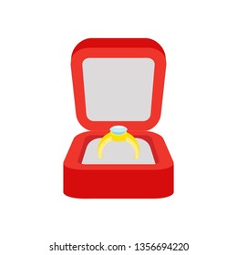 ring icon in flat style isolated vector illustration on white transparent background