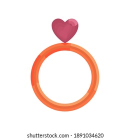 icono de anillo de estilo plano aislado en fondo blanco de la colección de valentina. icono de anillo de moda y símbolo de anillo moderno para logotipo, web, app, UI. Icono de anillo ilustración vectorial plana para gráfico y web