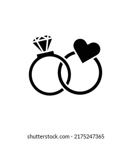 ring icon flat style trendy stylist simple