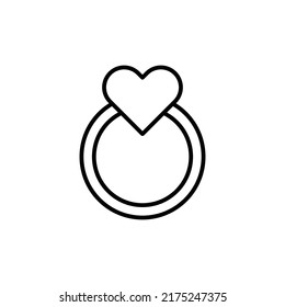 ring icon flat style trendy stylist simple