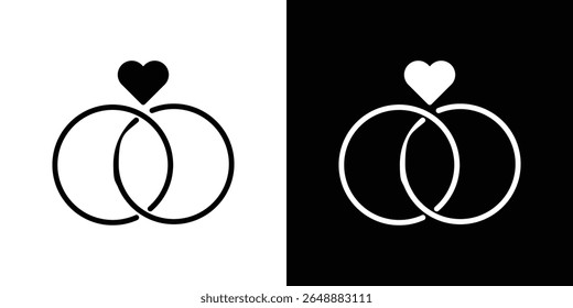Ring icon of a flat style vector