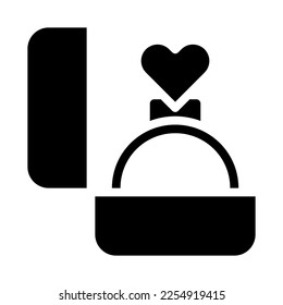 ring icon gradient solid valentine illustration vector element and symbol perfect. Icon sign from modern collection for web.