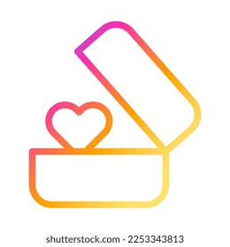 ring icon gradient style valentine vector illustration perfect. Icon sign from modern collection for web. Nice design perfect.