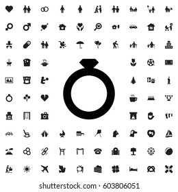 Ring icon illustration isolated vector sign symbol. family icons vector set.