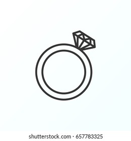 Ring icon illustration isolated vector sign symbol