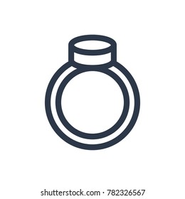 Ring icon. Isolated engagement and ring icon line style. Premium quality vector symbol drawing concept for your logo web mobile app UI design.