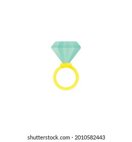 Icono De Anillo Aislado En Fondo Blanco 