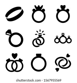 ring icon isolated sign symbol vector illustration - Collection of high quality black style vector icons
