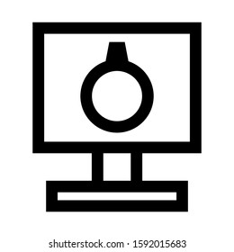ring icon isolated sign symbol vector illustration - high quality black style vector icons
