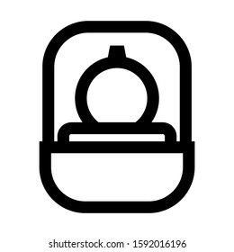 ring icon isolated sign symbol vector illustration - high quality black style vector icons
