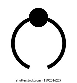 ring icon isolated sign symbol vector illustration - high quality black style vector icons
