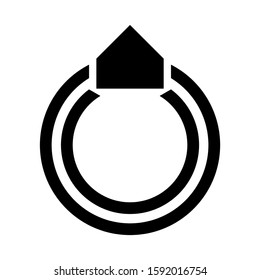 ring icon isolated sign symbol vector illustration - high quality black style vector icons
