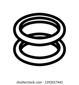 ring icon isolated sign symbol vector illustration - high quality black style vector icons
