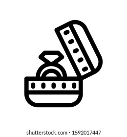 ring icon isolated sign symbol vector illustration - high quality black style vector icons
