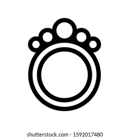 ring icon isolated sign symbol vector illustration - high quality black style vector icons
