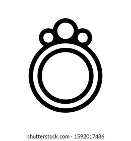 ring icon isolated sign symbol vector illustration - high quality black style vector icons
