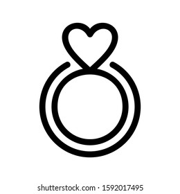 ring icon isolated sign symbol vector illustration - high quality black style vector icons

