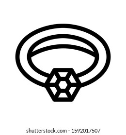 ring icon isolated sign symbol vector illustration - high quality black style vector icons
