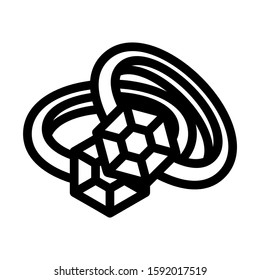 ring icon isolated sign symbol vector illustration - high quality black style vector icons
