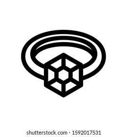 ring icon isolated sign symbol vector illustration - high quality black style vector icons
