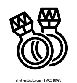ring icon isolated sign symbol vector illustration - high quality black style vector icons
