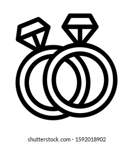 ring icon isolated sign symbol vector illustration - high quality black style vector icons

