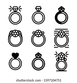 ring icon isolated sign symbol vector illustration - high quality black style vector icons
