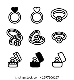 ring icon isolated sign symbol vector illustration - high quality black style vector icons
