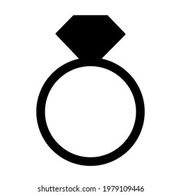 Ring icon isolated vector illustration. High quality black style vector icon