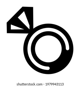 Ring icon isolated vector illustration. High quality black style vector icon