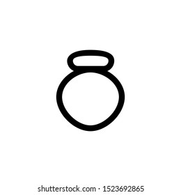 Ring icon. Jewelry design element. Woman fashion symbol