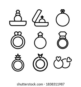 ring icon or logo isolated sign symbol vector illustration - Collection of high quality black style vector icons
