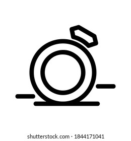 Ringsymbol oder Logo einzeln auf Zeichensymbolen, Vektorgrafik - hochwertige Vektorsymbole in schwarzem Stil
