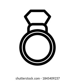 ring icon or logo isolated sign symbol vector illustration - high quality black style vector icons
