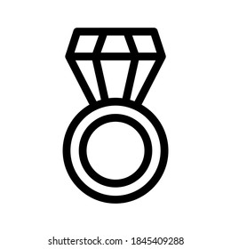 ring icon or logo isolated sign symbol vector illustration - high quality black style vector icons
