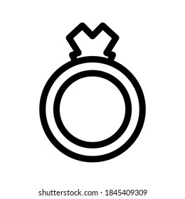 ring icon or logo isolated sign symbol vector illustration - high quality black style vector icons
