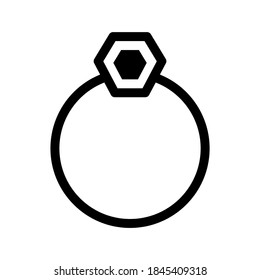 ring icon or logo isolated sign symbol vector illustration - high quality black style vector icons
