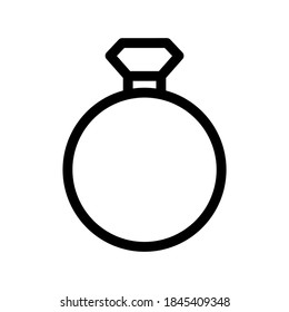 ring icon or logo isolated sign symbol vector illustration - high quality black style vector icons
