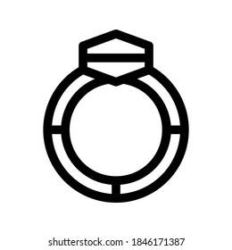 Ring icon or logo isolated sign symbol vector illustration - high quality black style vector icons
